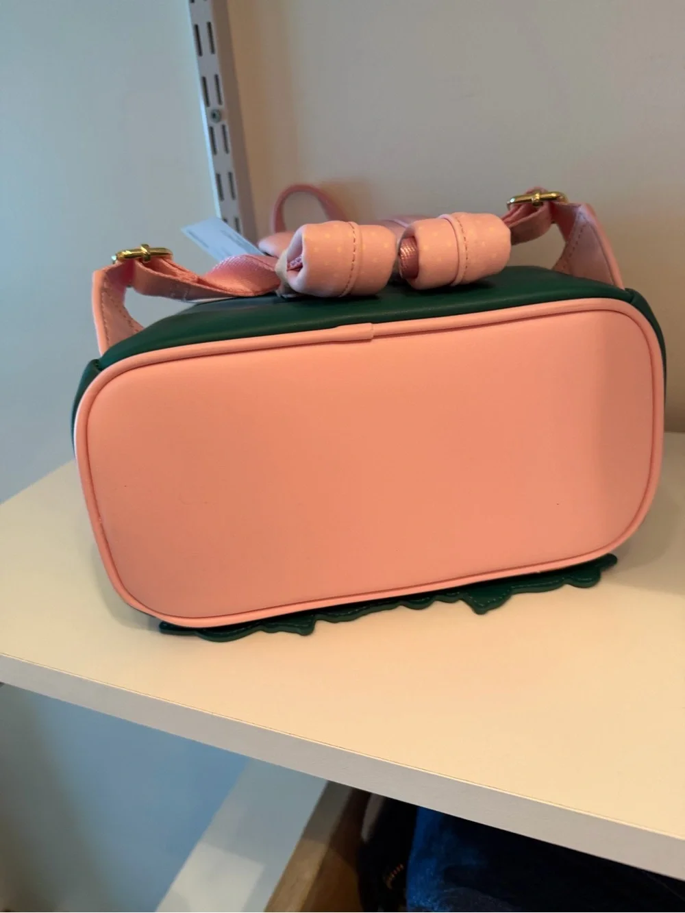 Loungefly Green and Pink Strawberry Shortcake Kids Mini Backpack